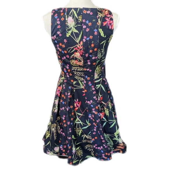 French Connection Women's Dress Floral Batik Japanese Design Size 6 - Picture 6 of 14